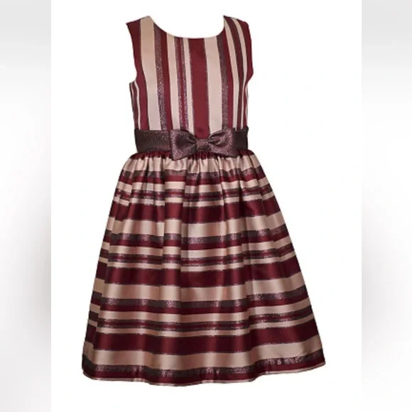 NWT Bonnie Jean Girls 2-pc. Jacket Dress, 14, Burgundy